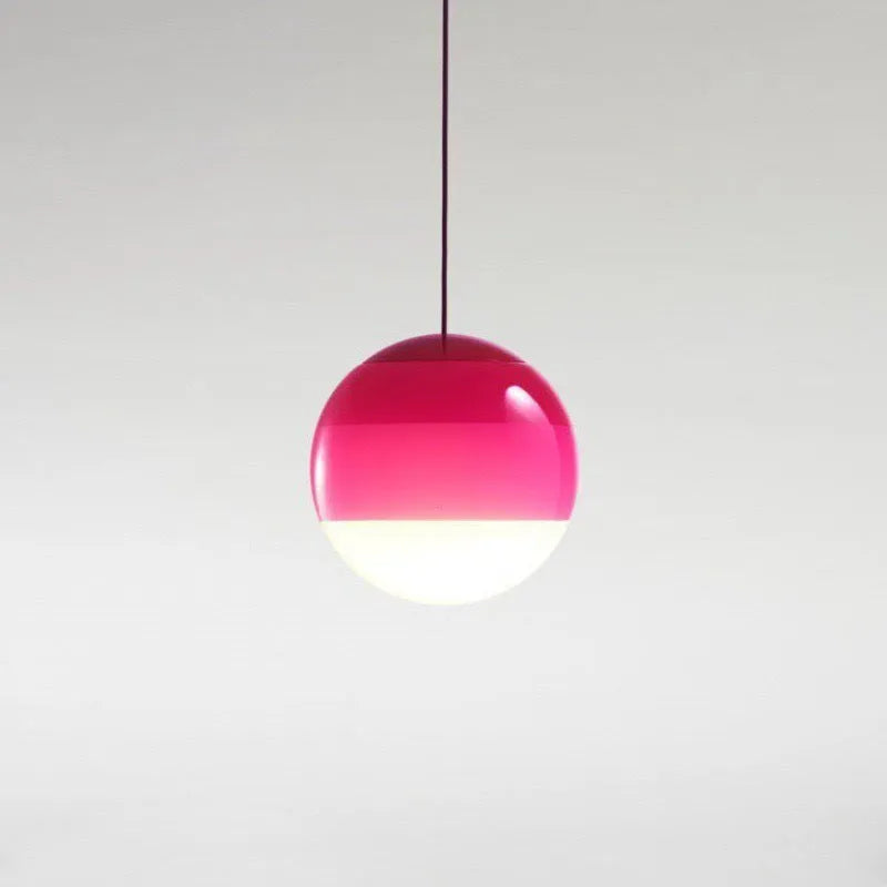 15cm glass pendant light in gradient colour for living room or bedroom, 220V, no light source included