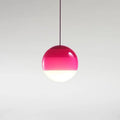 15cm glass pendant light in gradient colour for living room or bedroom, 220V, no light source included