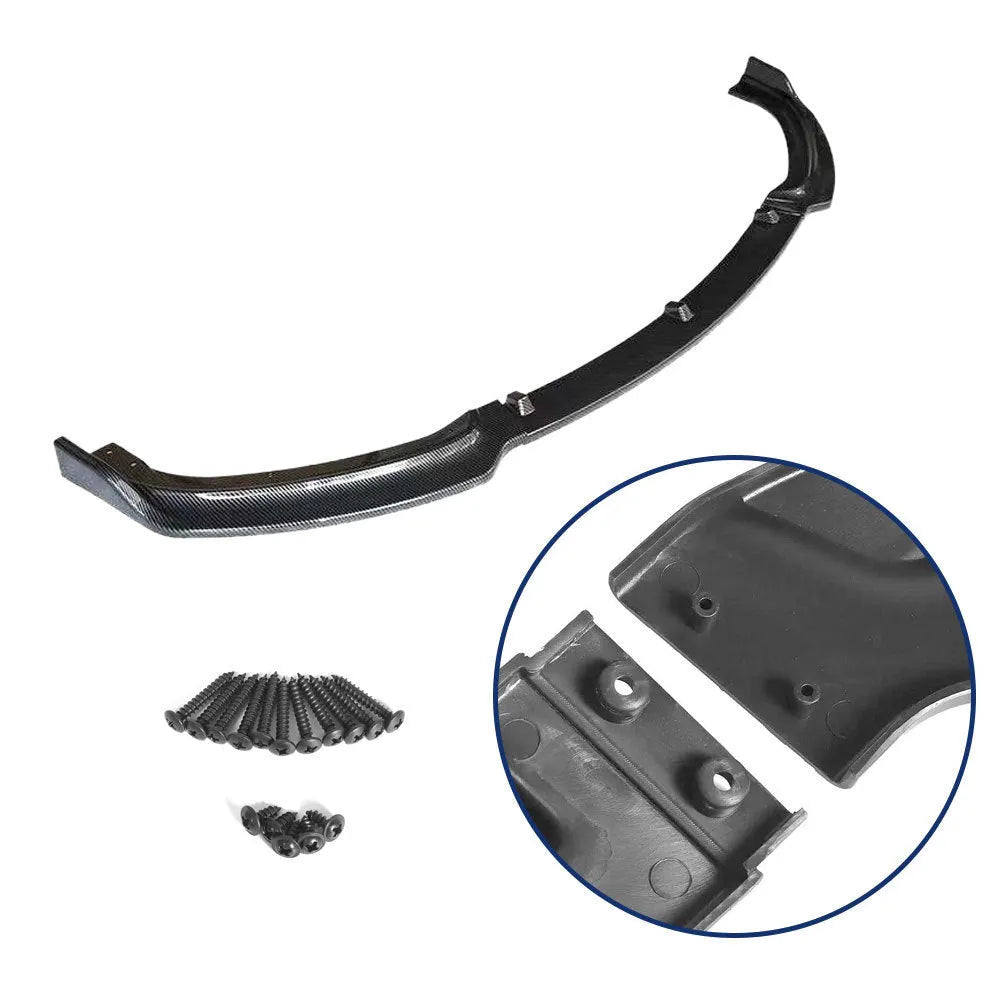 Black polypropylene front bumper shovel lip for BMW 3 Series F30 F35 models