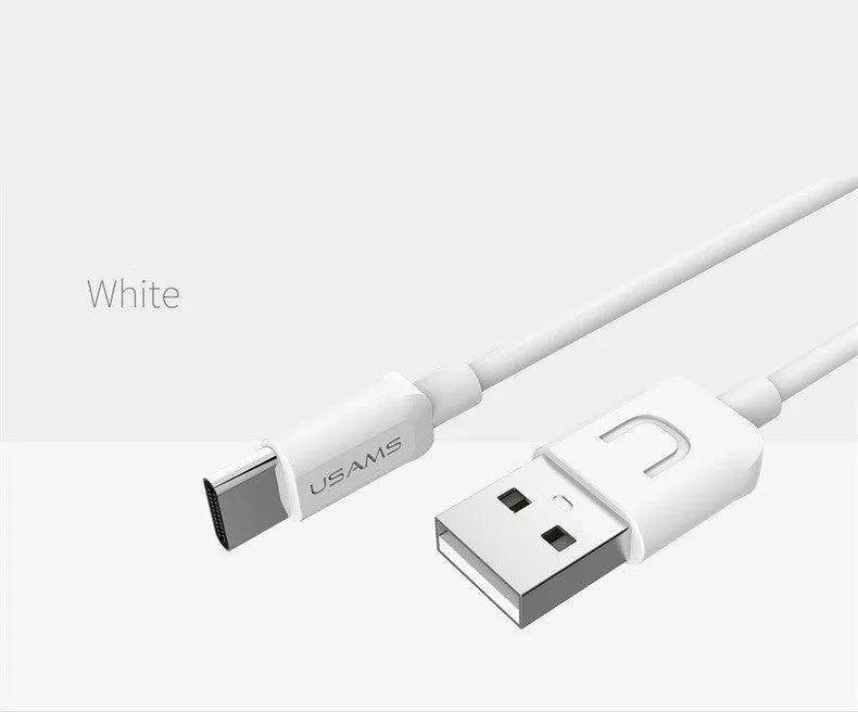 USB cable in multiple colours with Type C, Micro, and IPhone connector options
