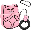 Silicone flip protective case for AirPods 2nd generation with cartoon animal design