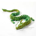 3D printed Chinese dragon car ornament in 30cm length with detailed plastic artwork