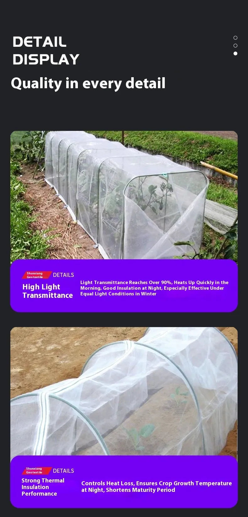 Roll of transparent plastic greenhouse cold film measuring 4m by 8m for vegetable shed insulation.