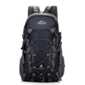 Green polyester leisure sports travel backpack for outdoor activities like hiking and cycling.