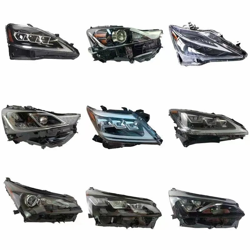 Black ABS plastic replacement headlight assembly for a Hyundai Veloster car.