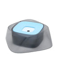 Anti-spill pet dog bowl with floating disc, 750ml capacity, anti-skid base, beige colour