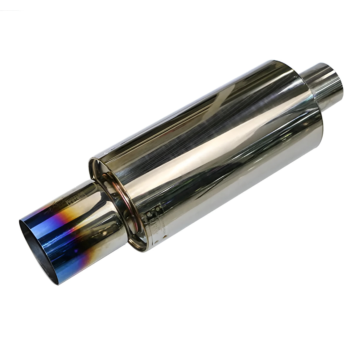 Stainless steel straight row exhaust pipe 500mm for general vehicle modification with HKS and size options