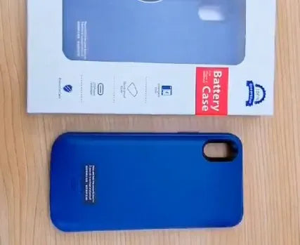 Soft silicone iPhone battery charging case showing extended battery capacity up to 8500mAh