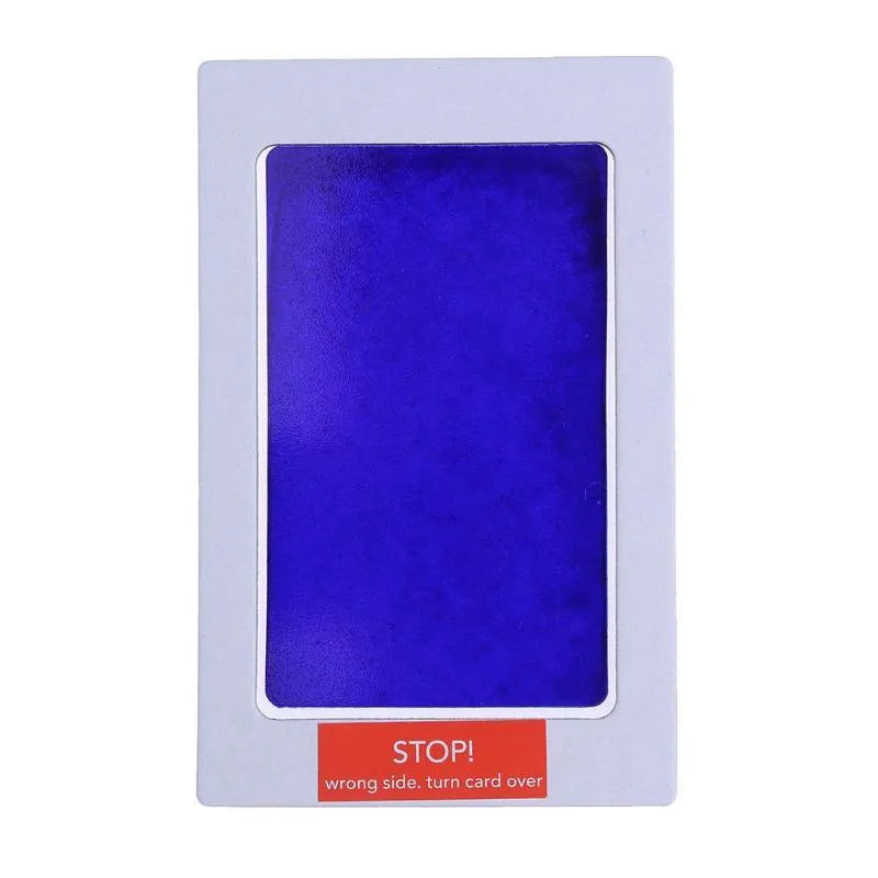 Baby handprint ink printing set with non-toxic washable ink in black, red, and blue on white paper with frame