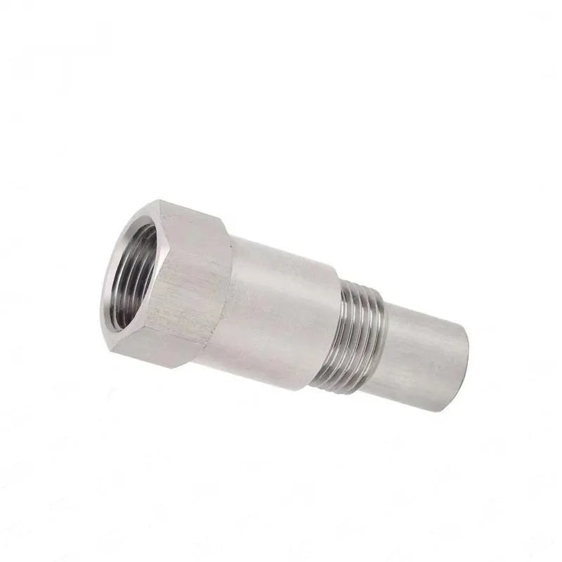 304 stainless steel oxygen sensor adapter with three-way catalyst design