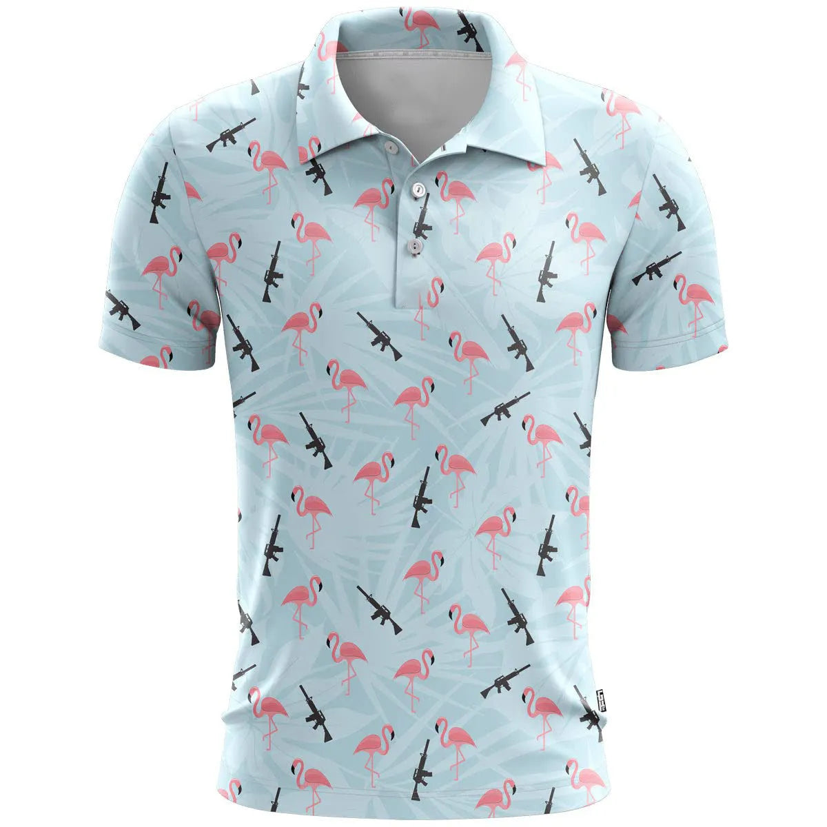 3D printed pattern short sleeve sports top in loose fit, shown in a colour-matching design.