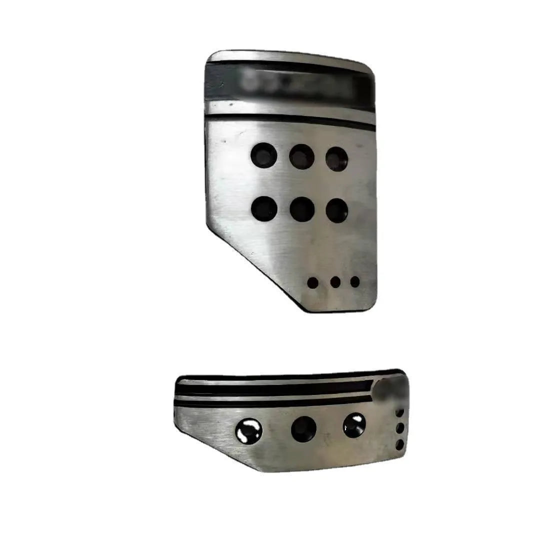 Aluminium alloy manual transmission pedal set with brake, accelerator, and clutch pedals
