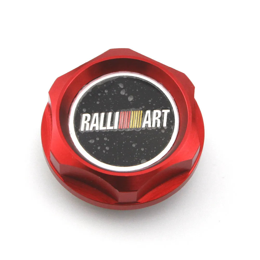 Aluminium alloy oil filter cap for Mitsubishi cars in a selection of six colours