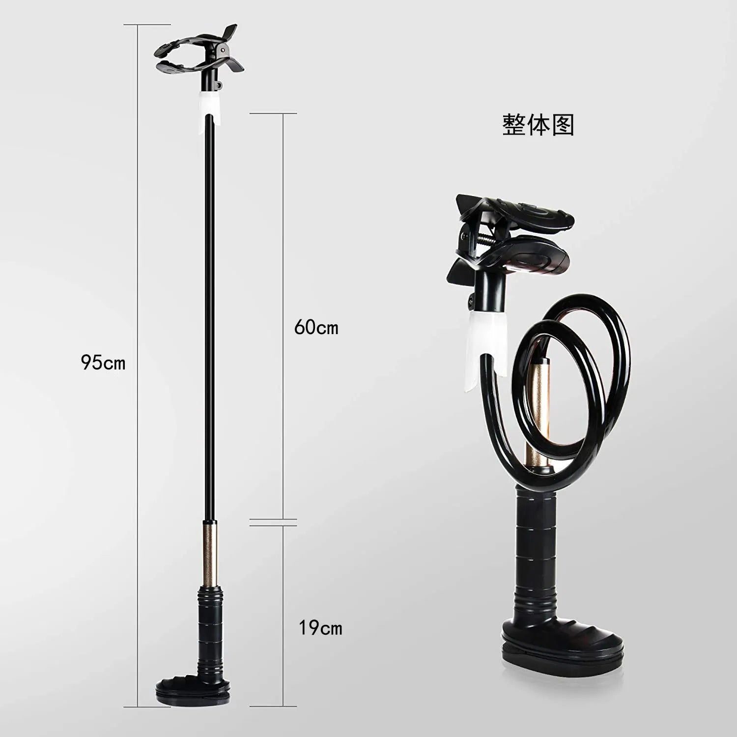 95cm aluminium alloy ventilator hose bracket for bedside medical equipment support