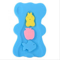 Bath sponge mat in yellow, polyurethane, 4.7 cm thick, for baby bath time