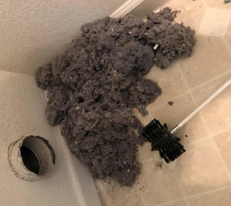 Flexible 600mm long chimney cleaning brush with nylon bristles for dryer and range hood ducts