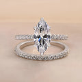 Shiny couple rings with geometric zircon inlay on copper base T0092 white gold colour
