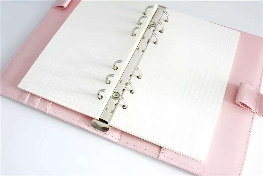 A5 loose-leaf refill with Daolin paper, 6-hole punch, blank dot and line ruling options