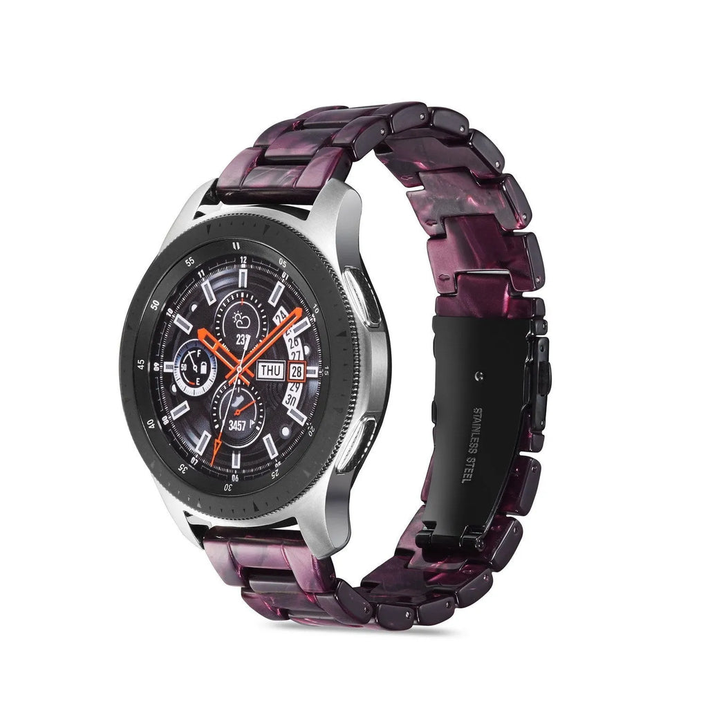 Universal 22mm resin watch strap in multiple colours for Apple Watch, 170mm length