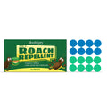 Pack of 16 cockroach bait paste gel stations with adhesive pads for pest control.