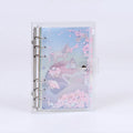 PVC metal binder shell in Alice Castle colour with loose leaf binding and pull side pocket
