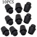 Ten X16 coloured rubber automobile shock absorption clips for universal vehicle damping applications