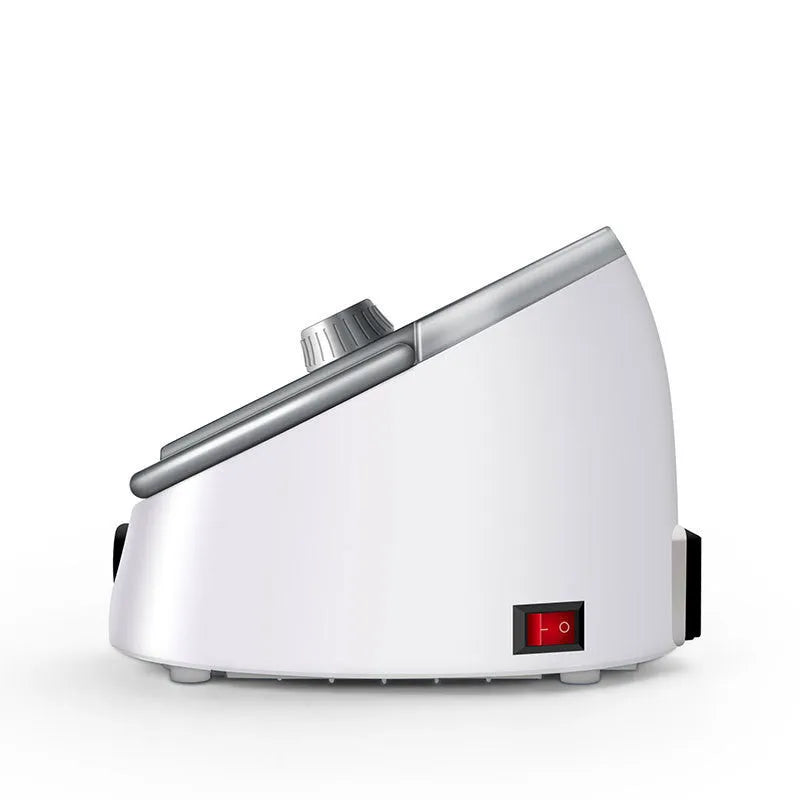 White electric nail polishing machine, 60W, 0 to 35000RPM infinitely variable speed, forward and reverse rotation, with touch button and speed display.