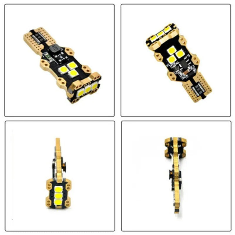 T15 automotive reverse light bulb with white housing and 6000K colour temperature specification