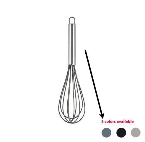 12-piece black silicone kitchen utensil set with tools stored in a rotating countertop storage bucket