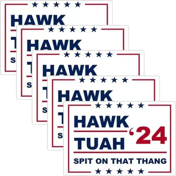 Spoof car funny election sticker set in black and white, 20x13cm coated paper modern simplicity geometric design