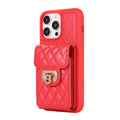 Back cover phone case with card holder and bracket in leather style for iPhone models