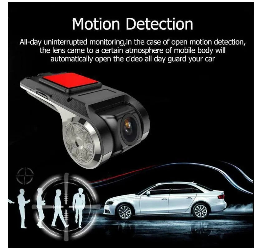 Black Anytek USB hidden recorder car DVR with 1080p camera, WiFi, GPS logger and 150-160 degree view angle