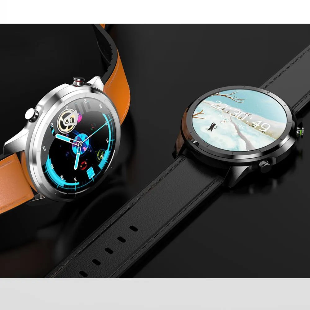 LEMFO LF26 smart bracelet showing 1.3-inch colour screen and button on wrist