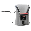 USB milk water warmer in grey with compact portable design for baby bottles