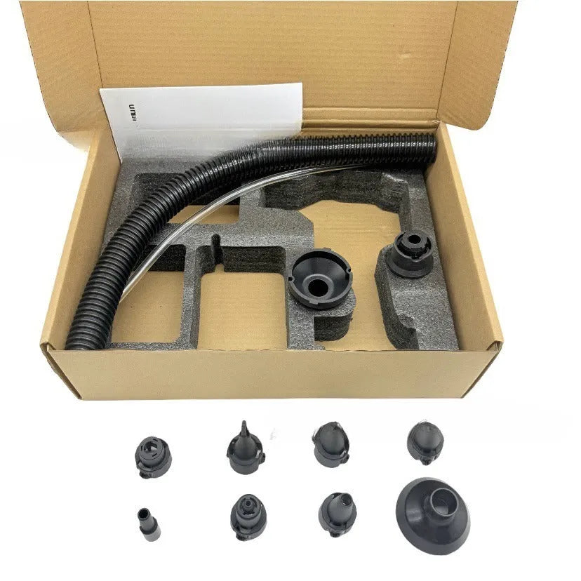 Handheld lithium battery dust blower with bare metal head for snow and debris removal