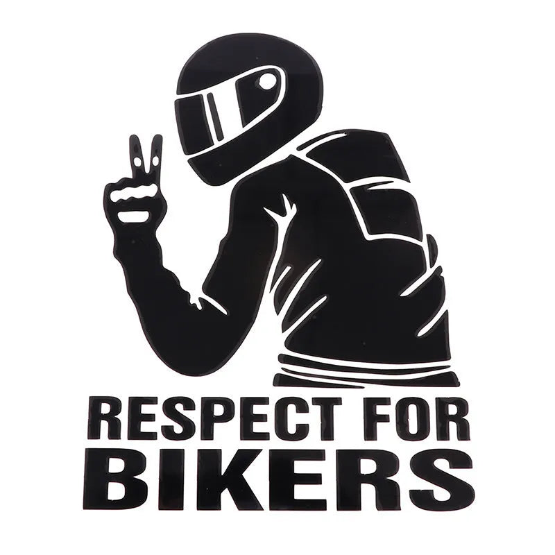 15x11cm biker automobile sticker with Hello Brother design in six colour options