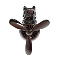 Car air vent aromatherapy with electroplated pit bull shape in black finish