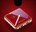 Compact cylindrical aluminium shell 20000mAh power bank in multiple colours with USB ports