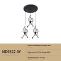 Small iron chandelier with modern simplicity design for restaurant cafe and clothing store decoration