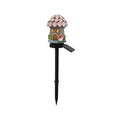 Solar-powered waterproof LED flower-shaped outdoor light for garden and landscape illumination
