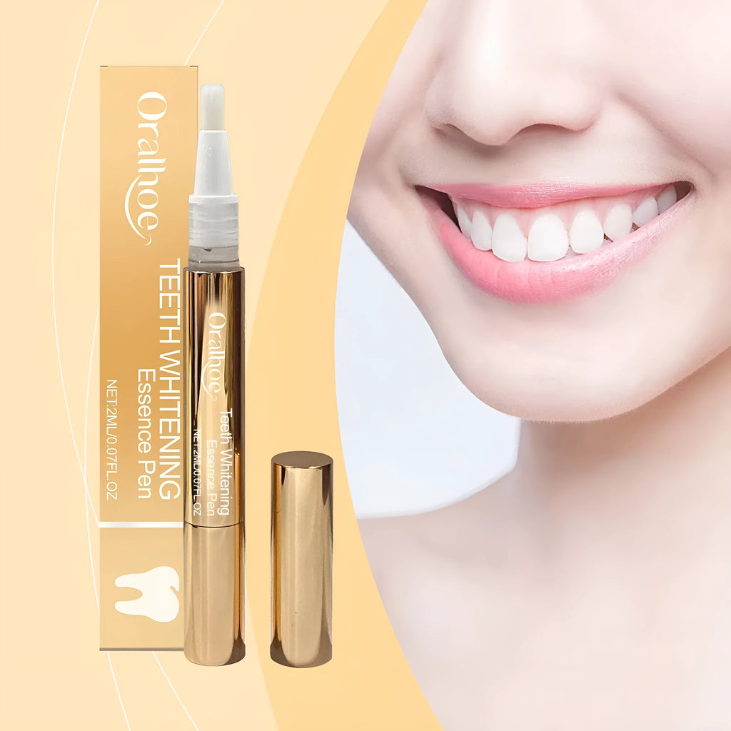 Portable teeth stain removal pen with 2ml capacity for oral care and teeth brightening