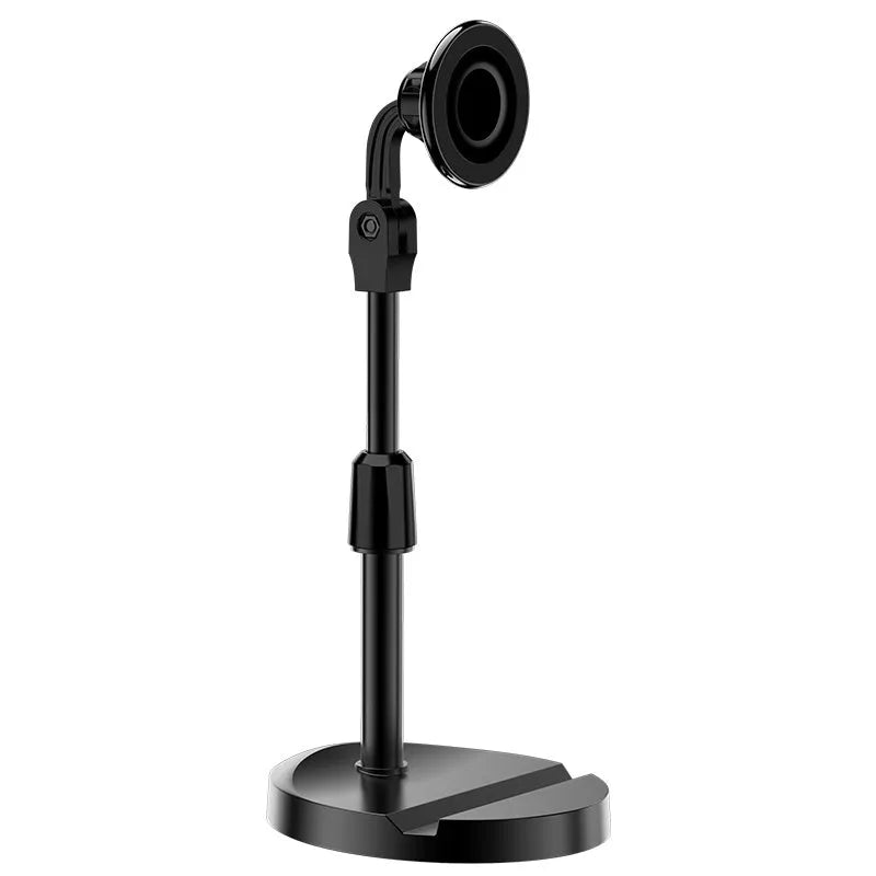 Black 360-degree rotating magnetic phone holder for universal magnetic suction phones, car and live broadcast use