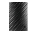 Black plastic digital HD television antenna with mounting screws, tubes, cable ties, and adhesive tape.