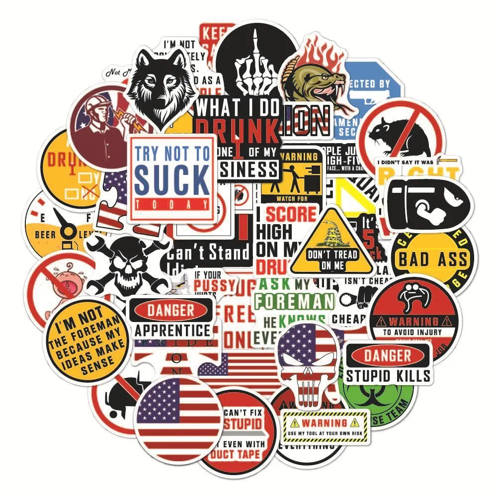 Personalised waterproof PVC stickers for motorcycle helmets and sports equipment safety marking