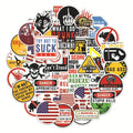 Personalised waterproof PVC stickers for motorcycle helmets and sports equipment safety marking