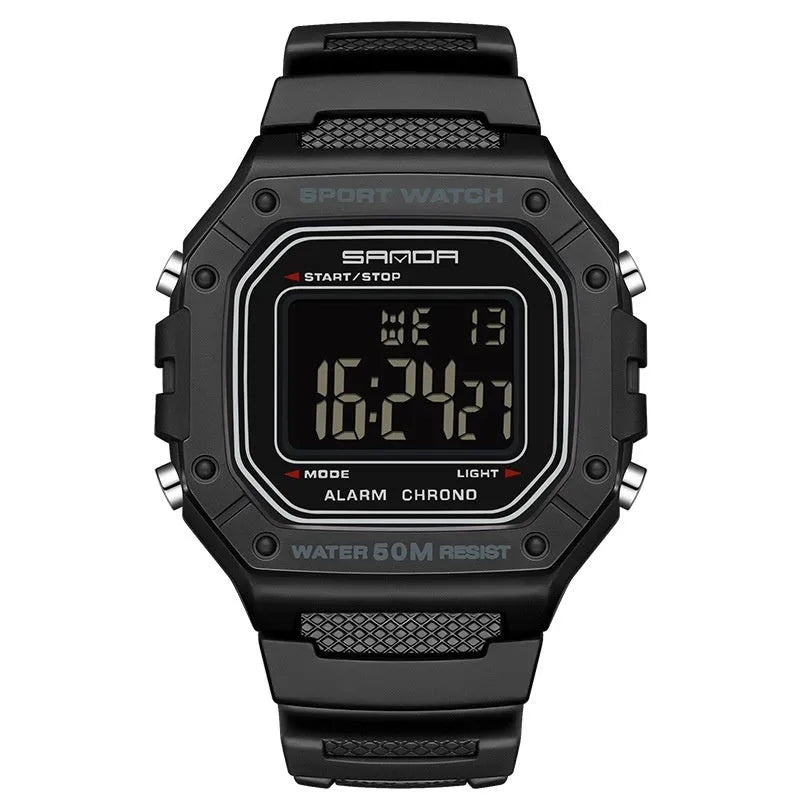 Youth waterproof swimming electronic watch with alarm clock showing colour options