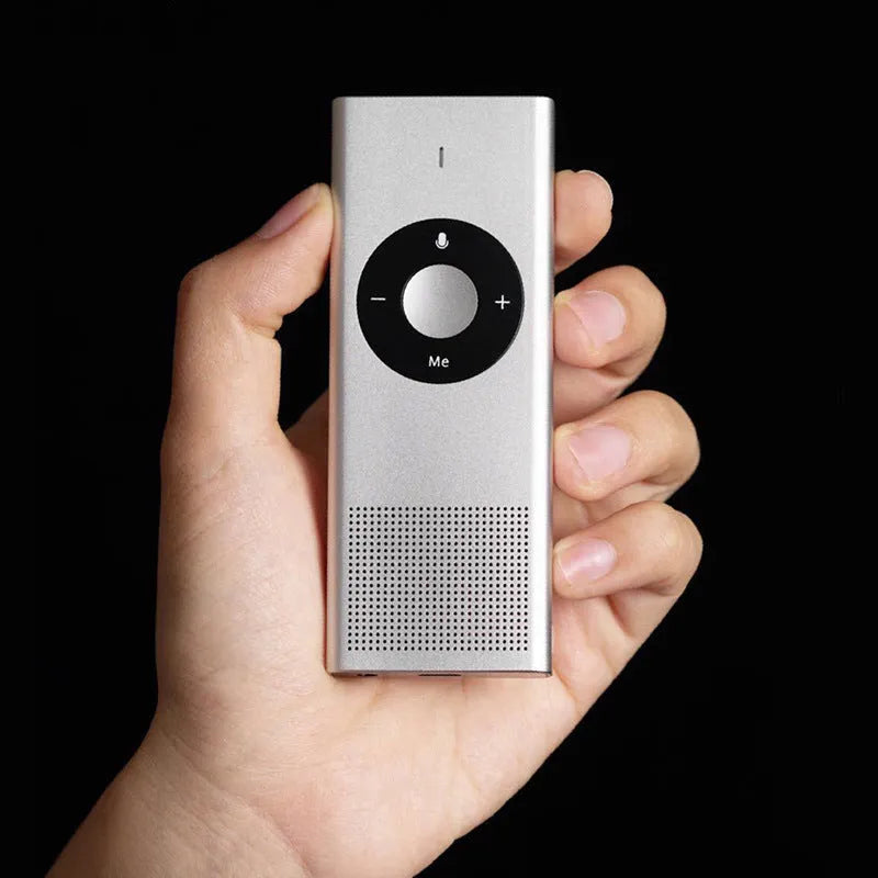 Xiaomi AI Translator portable voice translation device in Deep grey, supporting 14 languages