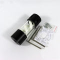 Clear cylindrical water cooling reservoir tank in four colour options with 155mm length