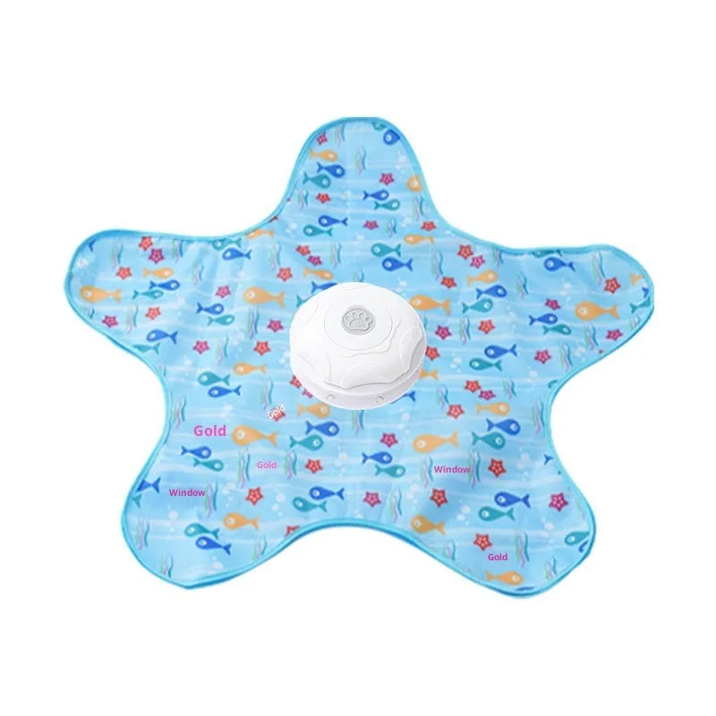Blue cat toy electric hunting cover PP material for relieving stuffiness in cats