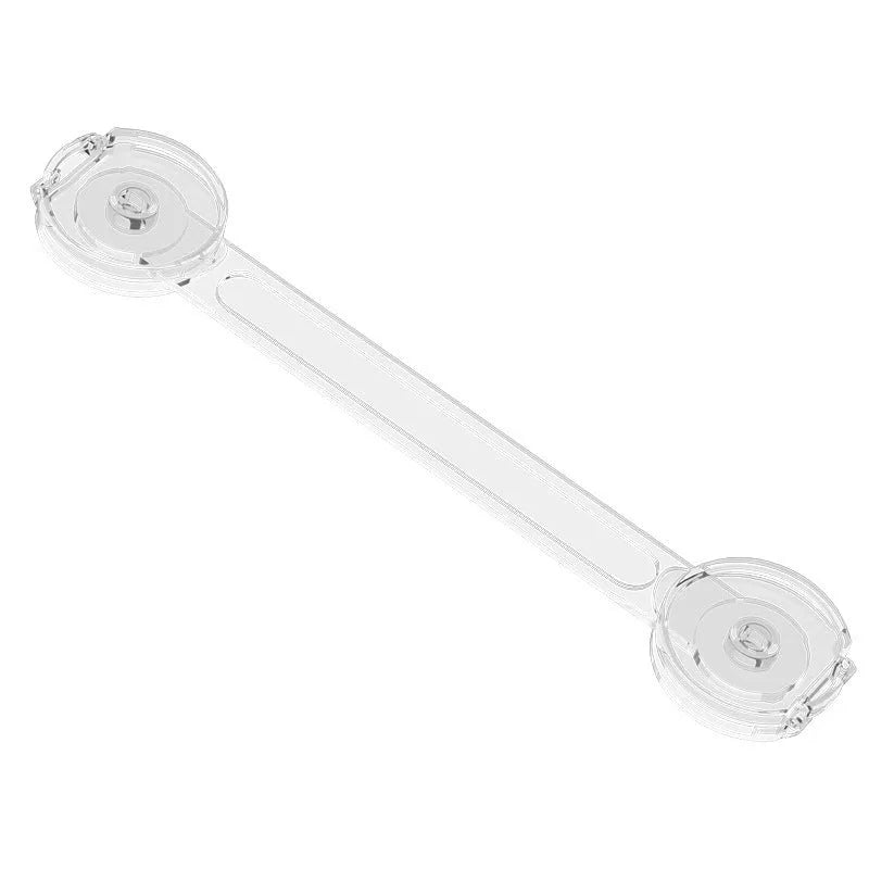 Transparent circular multi functional child safety lock for cabinets drawers and doors anti pinch hand protection